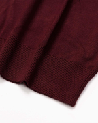 Áo Len Nam Cotton Họa Tiết 2001 - Đỏ Đô