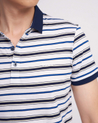 Áo Polo Nam Kẻ Xanh Nhỏ 2008