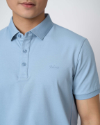 Áo Polo Nam Cotton Trơn 5005 - Xanh Nhạt