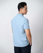 Áo Polo Nam Cotton Trơn 5005 - Xanh Nhạt