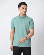 Áo Polo Nam Cotton Trơn 5005 - Xanh Nhạt 2