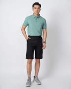 Áo Polo Nam Cotton Trơn 5005 - Xanh Nhạt 2