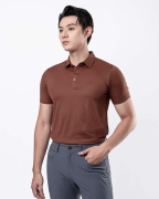 Áo Polo Nam Thể Thao Seamless Co Giãn 5003 - Cam