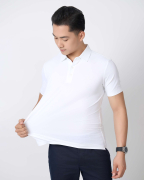 Áo Polo Nam Thể Thao Seamless Co Giãn 5003 - Trắng