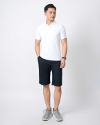 Áo Polo Nam Thể Thao Seamless Co Giãn 5003 - Trắng