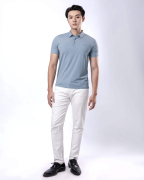 Áo Polo Nam Thể Thao Seamless 5004 - Xanh Nhạt
