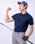 Áo Polo Thể Thao Nam Co Giãn 5006 - Xanh Tím Than