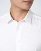 Áo Sơ Mi Ngắn Tay Nam Màu Đen 5028B - Trắng