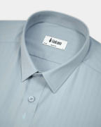 Áo Sơ Mi Ngắn Tay Nam Dệt Họa Tiết 5027 - Xanh Da Trời