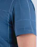 Áo Sơ Mi Ngắn Tay Nam Họa Tiết Kẻ Màu Xanh 4033A