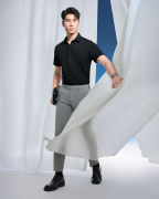 Áo Sơ Mi Ngắn Tay Nam Họa Tiết 5031 - Đen