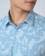 Áo Sơ Mi Ngắn Tay Nam Hoạ Tiết 5034