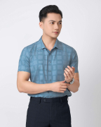 Áo Sơ Mi Ngắn Tay Nam Kẻ Ô 5018A
