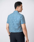 Áo Sơ Mi Ngắn Tay Nam Kẻ Ô 5018A