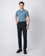 Áo Sơ Mi Ngắn Tay Nam Kẻ Ô 5018A