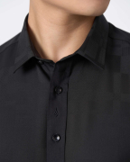 Áo Sơ Mi Ngắn Tay Nam Màu Đen 5028B - Đen