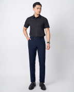 Áo Sơ Mi Ngắn Tay Nam Màu Đen 5028B - Đen