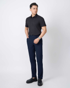 Áo Sơ Mi Ngắn Tay Nam Màu Đen 5028B