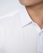 Áo Sơ Mi Ngắn Tay Nam Màu Trắng Họa Tiết Chìm 5032W