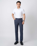 Áo Sơ Mi Ngắn Tay Nam Màu Trắng In Chữ Vulcano 5024A