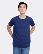 Áo Thun Nam Modal Trơn Xanh Tím Than 2038