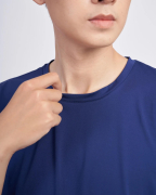 Áo Thun Nam Modal Trơn Xanh Tím Than 2038