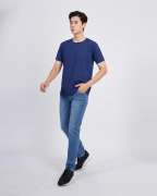 Áo Thun Nam Modal Trơn Xanh Tím Than 2038