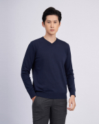 Áo Len Nam Cotton 2003 - Xanh Tím Than