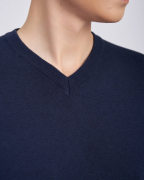 Áo Len Nam Cotton 2003 - Xanh Tím Than