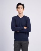 Áo Len Nam Cotton 2003 - Xanh Tím Than