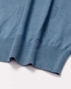 Áo Len Nam Cotton Họa Tiết 2004 - Xanh Da Trời