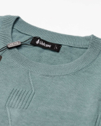 Áo Len Nam Cotton Họa Tiết 2004 - Xanh Nhạt