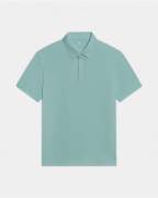 Áo Polo Nam Cotton Trơn 5005 - Xanh Nhạt 2