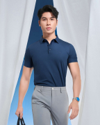 Áo Polo Nam Cotton Trơn 5005 - Xanh Tím Than