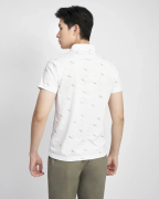 Áo Polo Nam Họa Tiết 2005 Trắng