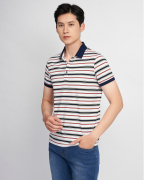 Áo Polo Nam Kẻ Cam Nhỏ 2009