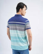 Áo Polo Nam Phối Kẻ Ngang Thời Trang 3004A