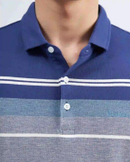 Áo Polo Nam Phối Kẻ Ngang Thời Trang 3004A