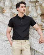 Áo Polo Nam Trơn 2002 Đen