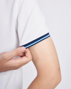 Áo Polo Nam Trơn Trắng Phối Cổ 2025