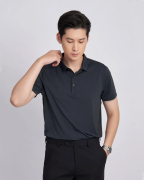 Áo Polo Thể Thao Nam Cao Cấp 2044 Xanh Tím Than 2