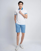 Áo Polo Trắng Phối Cổ 2017