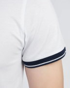 Áo Polo Trắng Phối Cổ 2001 Trắng