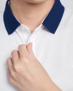 Áo Polo Trắng Phối Cổ 2018