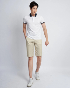 Áo Polo Trắng Phối Cổ 2001 Trắng