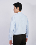 Áo Sơ Mi Dài Tay Nam Họa Tiết 2055A Xanh