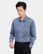 Áo Sơ Mi Dài Tay Nam Kẻ 3012
