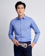 Áo Sơ Mi Dài Tay Nam Trơn 2022 Xanh