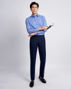 Áo Sơ Mi Dài Tay Nam Trơn 2022 Xanh