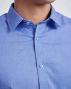 Áo Sơ Mi Dài Tay Nam Trơn 2022 Xanh